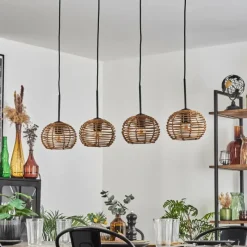 hofstein Mulstrand Suspension Écru, 4 lumières