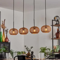 Luminaires Scandinaves-hofstein Mulstrand Suspension Noir, 4 lumières