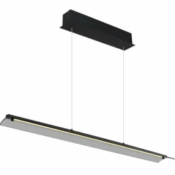 Suspension Verre Fumé-Luminaires Globo Lighting Muriella Suspension LED Noir, 1 lumière