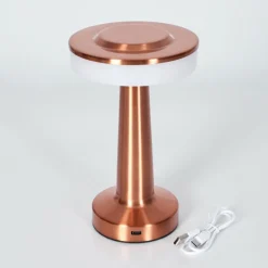 hofstein Myrby Lampe à poser LED Cuivre, 1 lumière