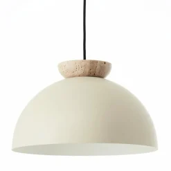 Luminaires Scandinaves-Luminaires Brilliant Nalam Suspension Beige, 1 lumière