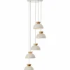 Luminaires Scandinaves-Luminaires Brilliant Nalam Suspension Beige, 5 lumières