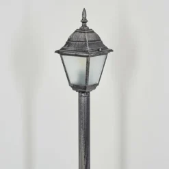 Luminaires Rustiques-hofstein Naofe Eclairage de chemin Noir, Argenté, 1 lumière