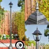 Luminaires Rustiques-hofstein Naofe Réverbère, Eclairage de chemin Noir, Argenté, 1 lumière