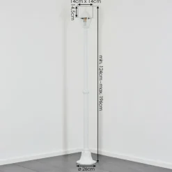 Luminaires Rustiques-hofstein Naofe Réverbère, Eclairage de chemin Blanc, 1 lumière