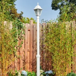 Luminaires Rustiques-hofstein Naofe Réverbère, Eclairage de chemin Blanc, 1 lumière