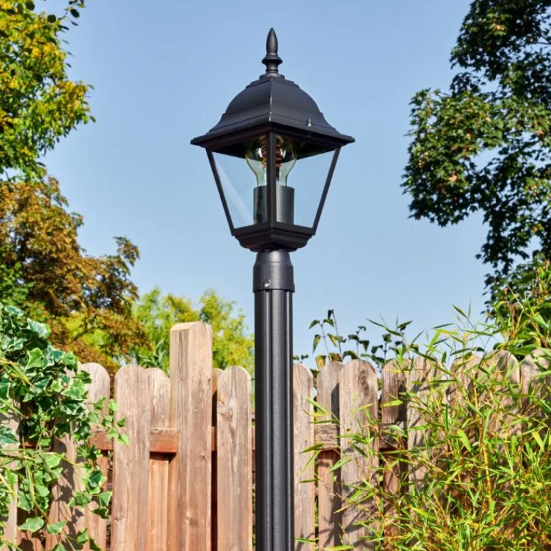 Luminaires Rustiques-hofstein Naofe Réverbère, Eclairage de chemin Noir, 1 lumière