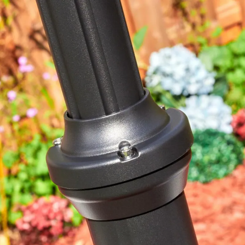 Luminaires Rustiques-hofstein Naofe Réverbère, Eclairage de chemin Noir, 1 lumière