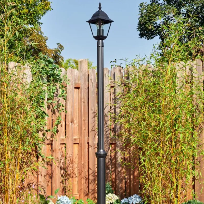 Luminaires Rustiques-hofstein Naofe Réverbère, Eclairage de chemin Noir, 1 lumière