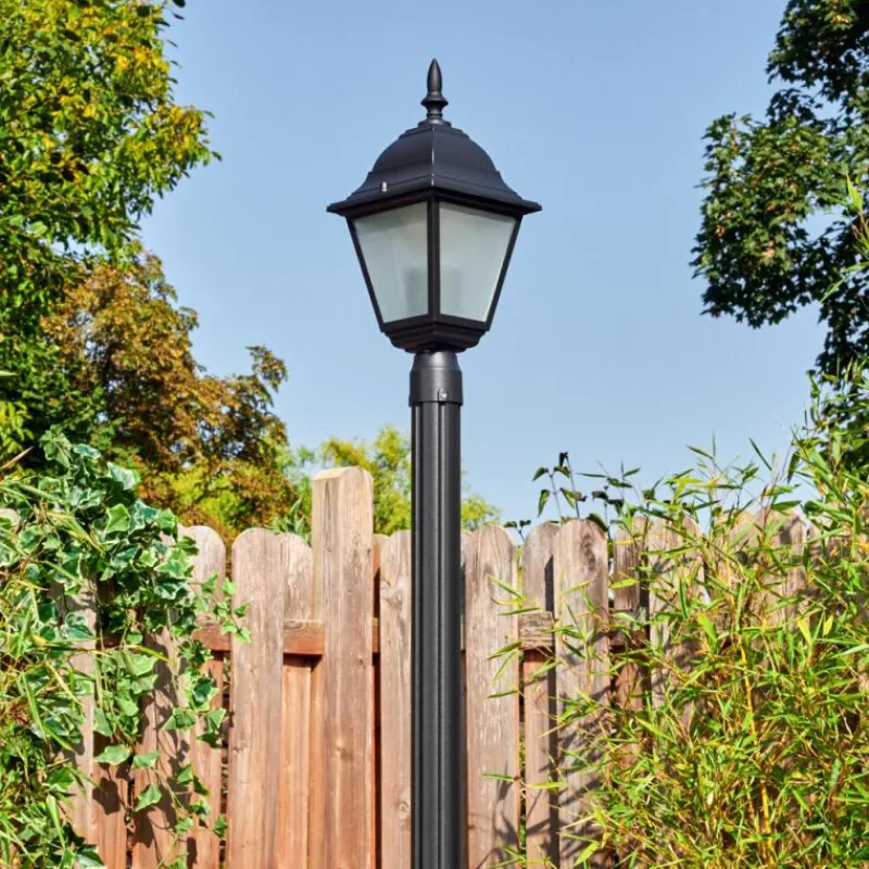 Luminaires Rustiques-hofstein Naofe Réverbère, Eclairage de chemin Noir, 1 lumière