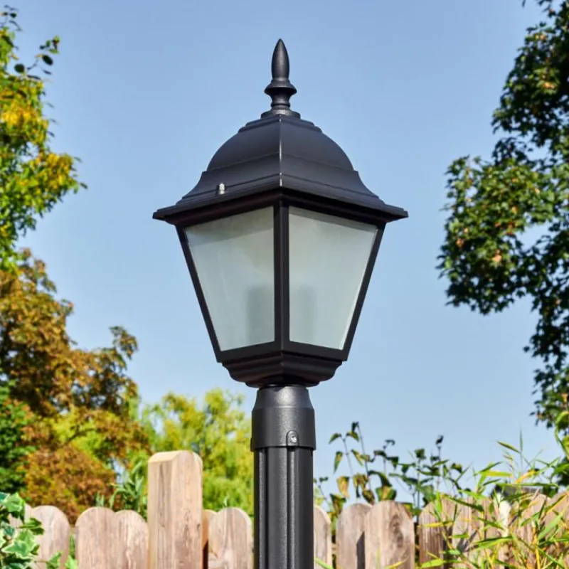 Luminaires Rustiques-hofstein Naofe Réverbère, Eclairage de chemin Noir, 1 lumière