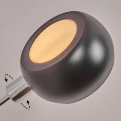 Lampes Vintages & Rétros-hofstein Nikkala Lampadaire Chrome, Marbre, Blanc, 3 lumières