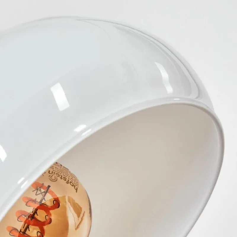 hofstein Nikkala Lampadaire Chrome, Blanc, 5 lumières