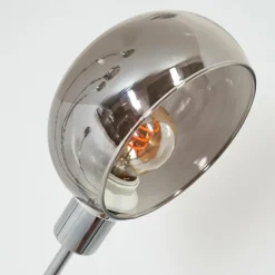 hofstein Nikkala Lampadaire Chrome, Blanc, 5 lumières