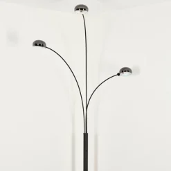 hofstein Nikkala Lampadaire Marbre, Noir, 3 lumières