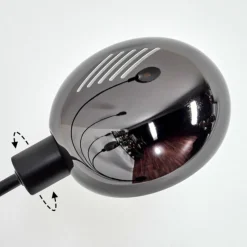 hofstein Nikkala Lampadaire Marbre, Noir, 5 lumières