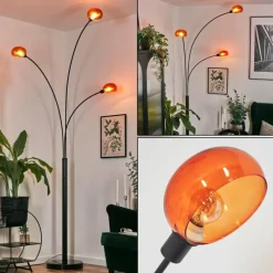 hofstein Nikkala Lampadaire Noir, 3 lumières