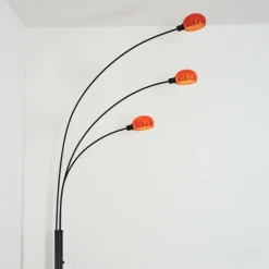 hofstein Nikkala Lampadaire Noir, 3 lumières