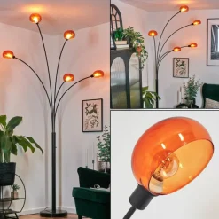 hofstein Nikkala Lampadaire Noir, 5 lumières