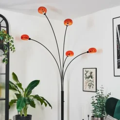 hofstein Nikkala Lampadaire Noir, 5 lumières