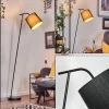 Lampes En Tissu-hofstein Nobar Lampadaire, Liseuse Noir, 1 lumière