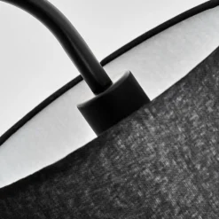 Lampes En Tissu-hofstein Nobar Lampadaire, Liseuse Noir, 1 lumière