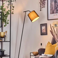 Lampes En Tissu-hofstein Nobar Lampadaire, Liseuse Noir, 1 lumière