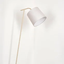 Lampes En Tissu-hofstein Nobar Lampadaire, Liseuse Beige, 1 lumière