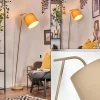 Lampes En Tissu-hofstein Nobar Lampadaire, Liseuse Beige, 1 lumière