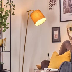 Lampes En Tissu-hofstein Nobar Lampadaire, Liseuse Beige, 1 lumière