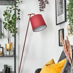 Lampes En Tissu-hofstein Nobar Lampadaire, Liseuse Rouge, 1 lumière