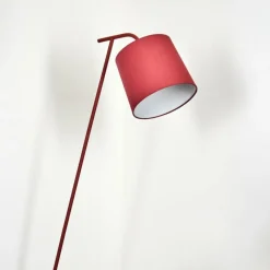 Lampes En Tissu-hofstein Nobar Lampadaire, Liseuse Rouge, 1 lumière