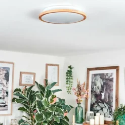 Luminaires Scandinaves-hofstein Nogueira Plafonnier, Panel LED Écru, Blanc, 1 lumière