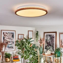 Luminaires Scandinaves-hofstein Nogueira Plafonnier, Panel LED Blanc, 1 lumière, Télécommandes