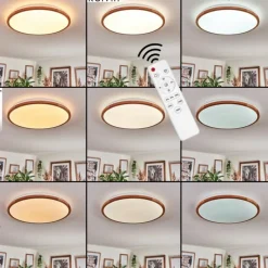 Luminaires Scandinaves-hofstein Nogueria Plafonnier, Panel LED Blanc, 1 lumière, Télécommandes