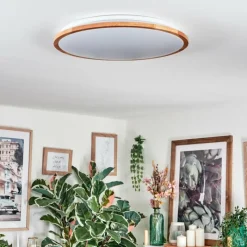 Luminaires Scandinaves-hofstein Nogueria Plafonnier, Panel LED Blanc, 1 lumière, Télécommandes