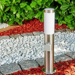 hofstein Norburg Borne lumineuse, Eclairage de chemin Acier inoxydable, 1 lumière