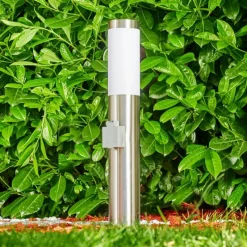 hofstein Norburg Borne lumineuse, Eclairage de chemin Acier inoxydable, 1 lumière