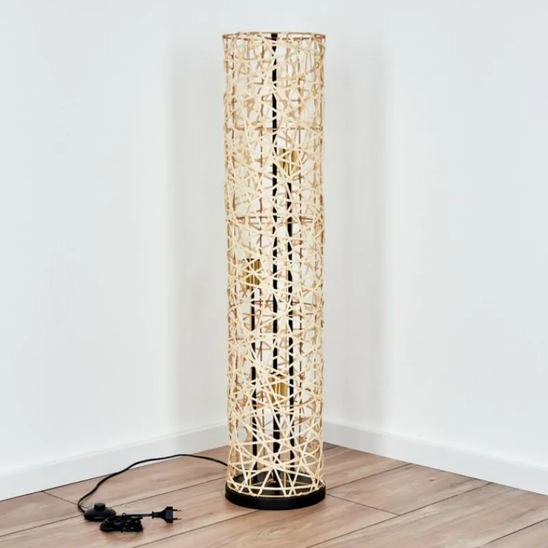 Lampes Dorées-hofstein Nordby Lampadaire Noir, 3 lumières