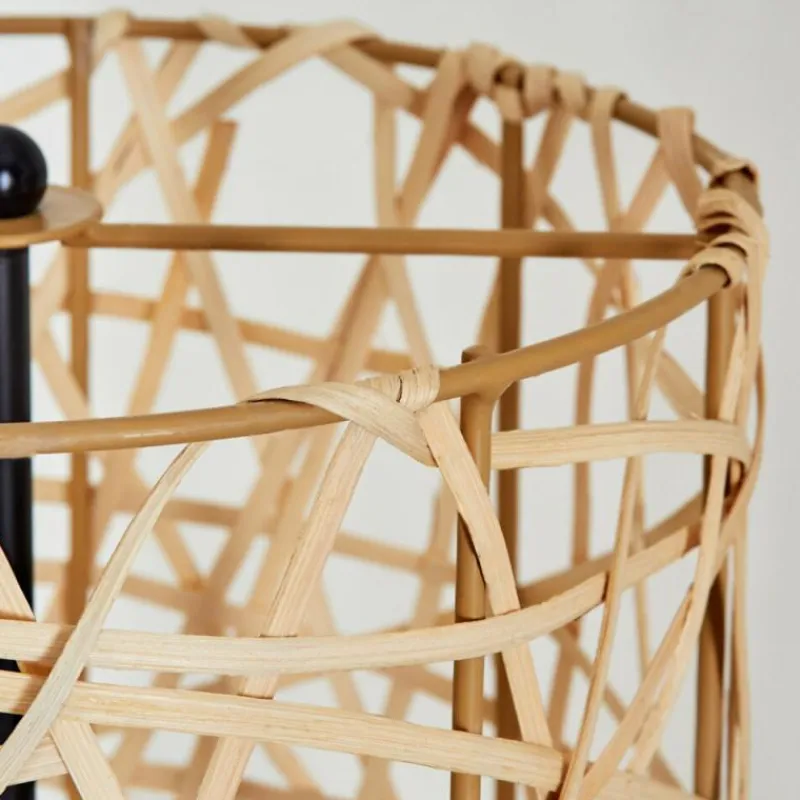 Lampes Dorées-hofstein Nordby Lampadaire Noir, 3 lumières