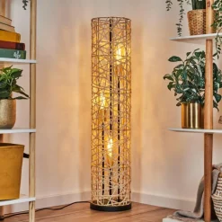 Lampes Dorées-hofstein Nordby Lampadaire Noir, 3 lumières