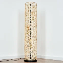 Lampes Dorées-hofstein Nordby Lampadaire Noir, 3 lumières