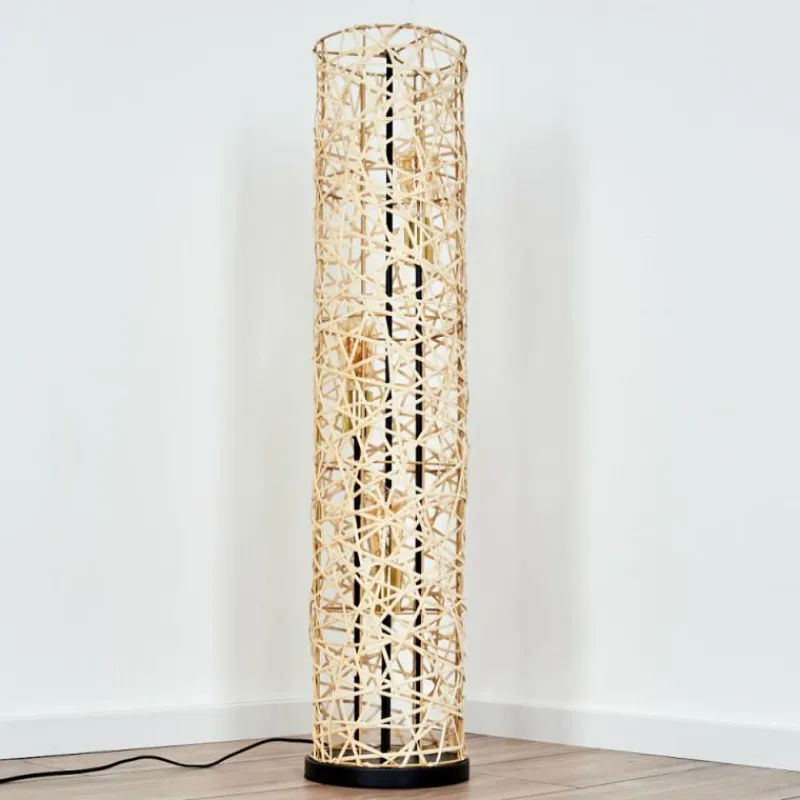 Lampes Dorées-hofstein Nordby Lampadaire Noir, 3 lumières