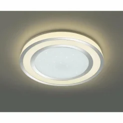 Luminaires Reality NORIAKI Plafonnier, Spot de plafond LED Chrome, 1 lumière, Télécommandes* Éclairage Led