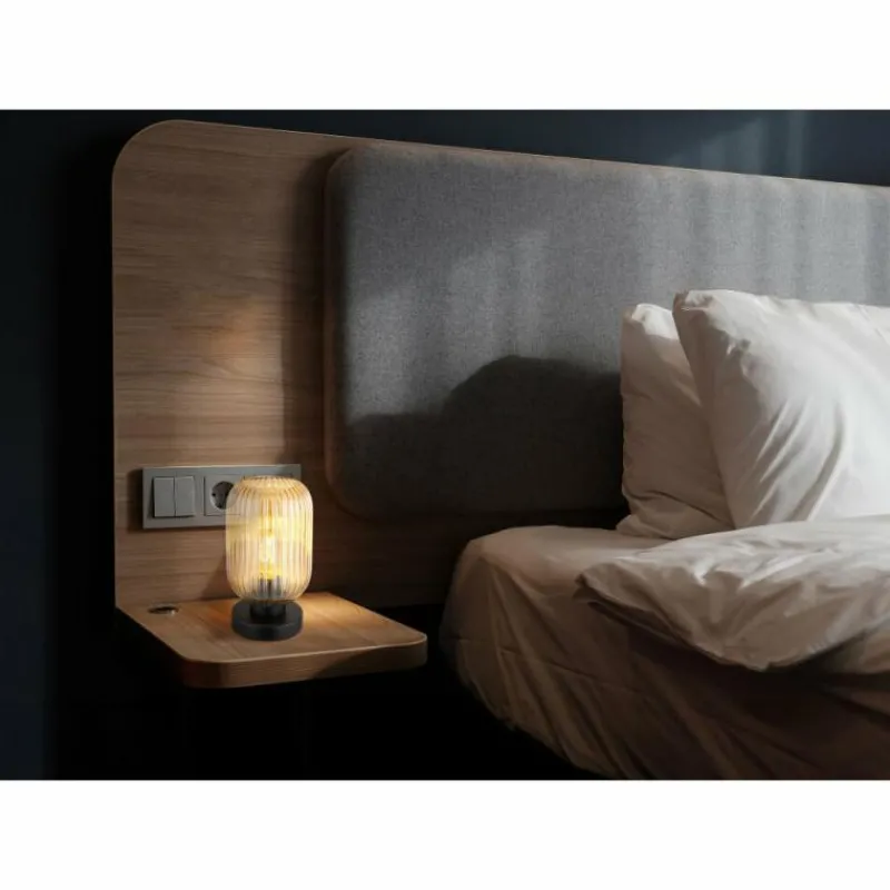 Luminaires Globo Lighting Normy Lampe à poser Noir, 1 lumière