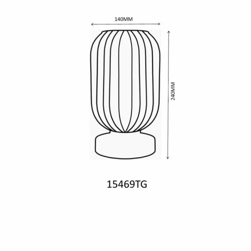 Luminaires Globo Lighting Normy Lampe à poser Noir, 1 lumière