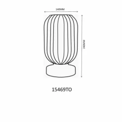 Luminaires Globo Lighting Normy Lampe à poser Noir, 1 lumière