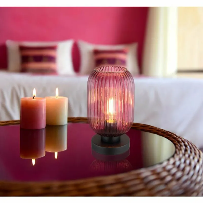 Luminaires Globo Lighting Normy Lampe à poser Noir, 1 lumière