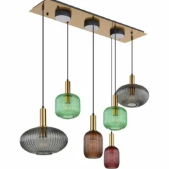 Luminaires Globo Lighting NORMY Suspension Laiton, 6 lumières