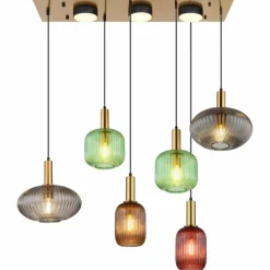 Luminaires Globo Lighting NORMY Suspension Laiton, 6 lumières